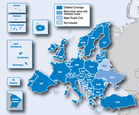 歐洲地圖卡| 配件| 產品資訊| Garmin | 台灣| 官方網站